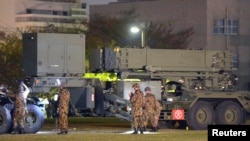 日本东京日本自卫队和(PAC-3)导弹系统。