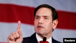 资料照片:佛罗里达州共和党籍联邦参议员马克·鲁比奥。