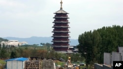 北京郊外的亚太经合组织(APEC)领导人北京峰会举行地点(2014年8月5日)