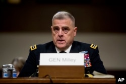 陆军参谋长米利Mark Milley2019年7月11日在参议院军委会作证