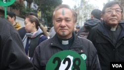 台湾基督长老教会总会议长舒度大达(美国之音 杨明)