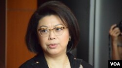 香港大律师公会主席谭允芝。(美国之音汤惠芸摄)