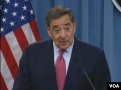 美国国防部长帕内塔(美国之音视频截图)