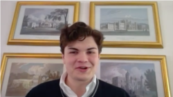 “雅典学会”主席罗里·奥康纳接受美国之音采访(ZOOM截图)