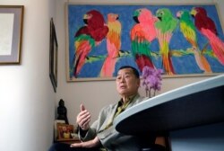 苹果日报创办人黎智英在香港接受采访时谈港版国安法。(2020年5月29日)