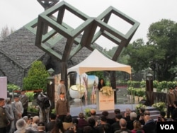 台湾总统蔡英文出席纪念228事件的活动(美国之音张永泰拍摄)