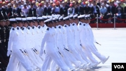 北京9.3大阅兵(2):检阅军队