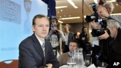 维基解密的创始人阿桑奇(资料照片)