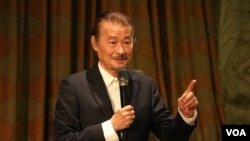 前民进党主席施明德(美国之音杨明拍摄)