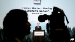 APTOPIX Japan US Blinken G7 Foreign Ministers