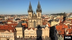 资料照片:捷克首都布拉格老城广场。