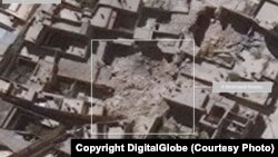Hình ảnh vệ tinh cho thấy Aleppo bị tàn phá nặng nề sau các cuộc không kích.