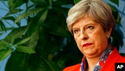 英国现任首相特丽莎·梅。(资料照片)