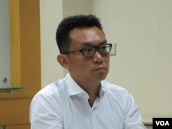 两岸政策协会秘书长王智盛(资料照片) (美国之音张永泰拍摄)