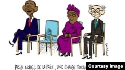 “诺贝尔奖 - 那个椅子仍然空着…”(照片来源:记者无国界)