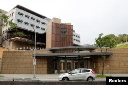 资料照片:美国在台协会驻台北办事处新馆 。(2018年6月2日)