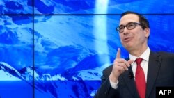 资料照:美国财政部长姆努钦