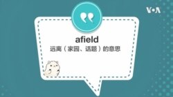 学个词 - afield