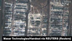 Hình vệ tinh lực lượng Nga gần biên giới với Ukraine, ngày 5/12/2021. [Ảnh minh họa]