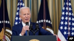 拜登星期三（2022年11月9日）在白宫见记者。（美联社）