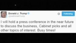 川普将宣布内阁任命 称与俄勾结指称“荒唐” 川普将宣布内阁任命 称与俄勾结指称“荒唐”