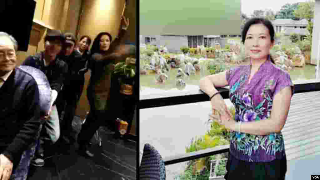 武汉民主人士黄静怡等人玩“倒车,请注意”行为艺术 (推特视频截图)。人权活动人士说,在国际妇女节前一天,武汉当局拘留了两名女性活动人士黄静怡、耿彩文,原因是她们制作和发布视频,嘲笑修宪改革。在视频中,黄静怡指挥一辆汽车倒车,同时说着“倒车,请注意”。 “倒车”“倒退行驶”等词语当时已被中国社交媒体屏蔽,其他被屏蔽的词还包括“宪法修正案”,“我反对”和“皇帝”等。  