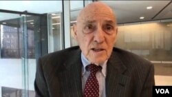 前美国国防部官员博思科2019年3月4日在华盛顿接受美国之音采访(美国之音锺辰芳拍摄)