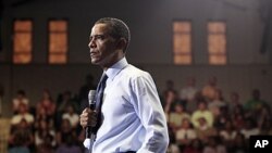 奥巴马总统7月22日在马里兰大学举行公众论坛,呼吁提高法定借债上限