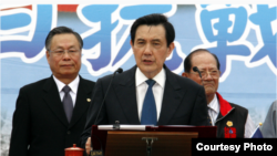 台湾总统马英九(台湾国防部军闻社提供)