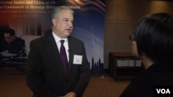 德州大学奥斯汀分校中国政策中心创始执行主任方大为(David Firestein)接受美国之音专访。(2019年1月17日)