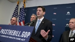 众议院议长瑞安和众议院多数党领袖和督导员对记者发表谈话(2017年3月21日)