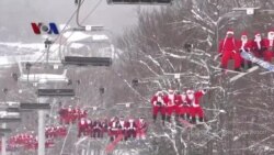 VOA Trending Topic: Ratusan Sinterklas Kumpulkan Dana Amal dengan Skiing dan Snowboarding VOA Trending Topic: Ratusan Sinterklas Kumpulkan Dana Amal dengan Skiing dan Snowboarding