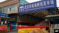 资料照:被封了的武汉华南海鲜市场 (2020年1月21日)