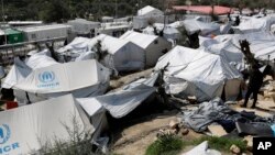 Trại tị nạn Moria tại đảo Lesbos, Hy Lạp, ngày 16/3/2017.