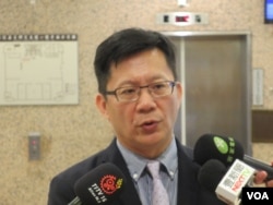 台湾执政党民进党立委张廖万坚(美国之音张永泰拍摄)