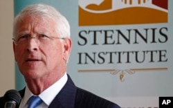 代表密西西比州的共和党籍联邦参议员威克(Sen. Roger Wicker, R-MS)在密西西比州(2017年4月11日)