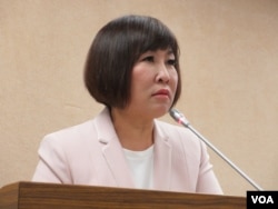 台湾在野党国民党立委吕玉玲(美国之音张永泰拍摄)