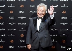 2018年11月17日，中国演员涂们在第55届金马奖典礼前踏上红地毯。金马奖被称为中国的“奥斯卡”。