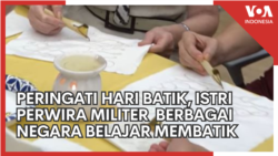 Peringati Hari Batik, Istri-Istri Perwira Militer dari Berbagai Negara Belajar Membatik Peringati Hari Batik, Istri-Istri Perwira Militer dari Berbagai Negara Belajar Membatik