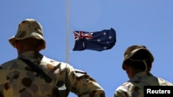 在阿富汗赫尔曼德省澳大利亚士兵。(资料图片)