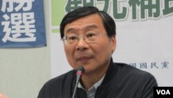 资料照：台湾在野党国民党立法院党团总召曾铭宗呼吁党内团结打赢2020总统选战(美国之音张永泰拍摄) 