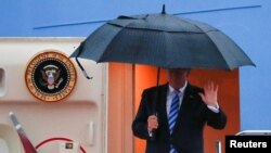 特朗普总统6月27日乘坐空军一号抵达日本大阪,参加20国集团峰会以及一系列的双边会晤。