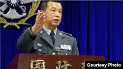 台湾国防部发言人陈中吉少将 (照片来源:台湾国防部)