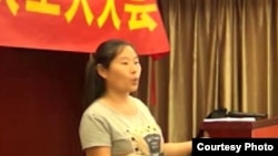 广州番禺“打工族服务部”员工朱小梅(维权网图片)