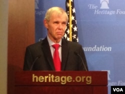 美国布鲁金斯学会东北亚政策中心主任卜睿哲(美国之音钟辰芳拍摄)