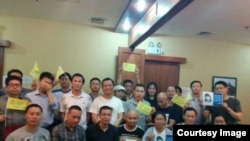 一些公民4月29日在广州举行悼念林昭活动。 (网络图片)