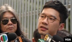 香港众志常委罗冠聪 (美国之音汤惠芸)