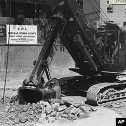 华盛顿的建造市政工程管理局大楼的工地