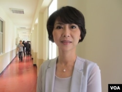 台湾在野党民进党立委陈亭妃(美国之音张永泰拍摄)