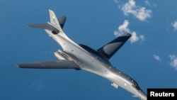 资料照:美国空军B-1B轰炸机